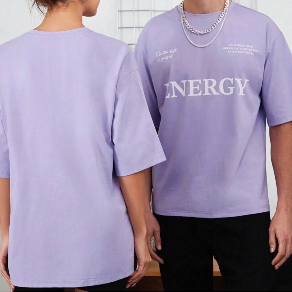 Shein Unisex Purple T-Shirt